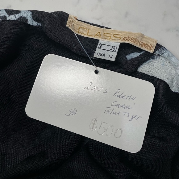 Roberto Cavalli blue tiger dress - Picture 14 of 15